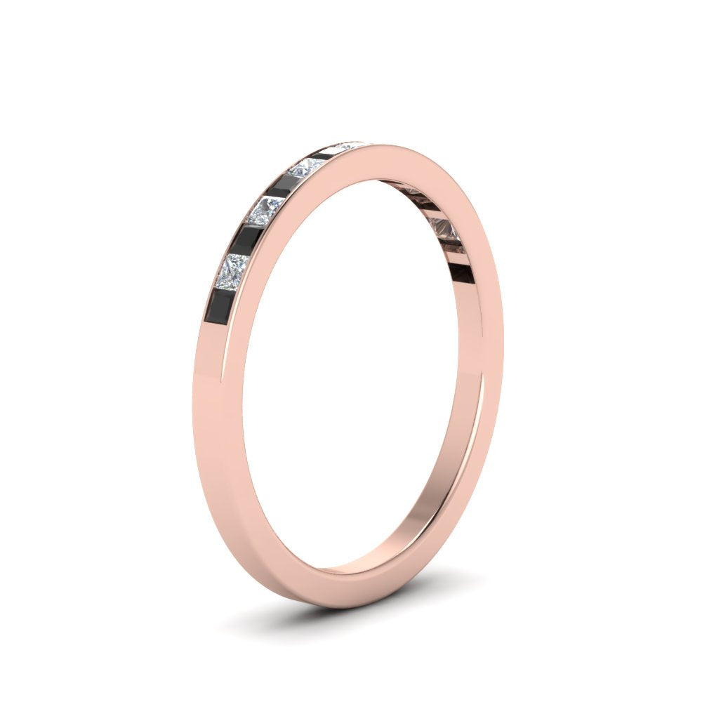 0.25 Ct. Princess Channel Wedding Band