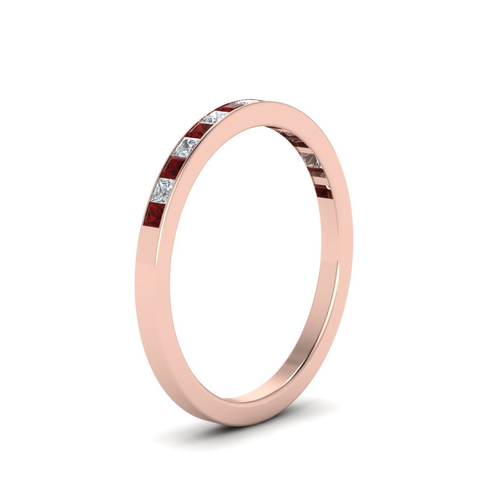 0.25 Ct. Princess Channel Wedding Band