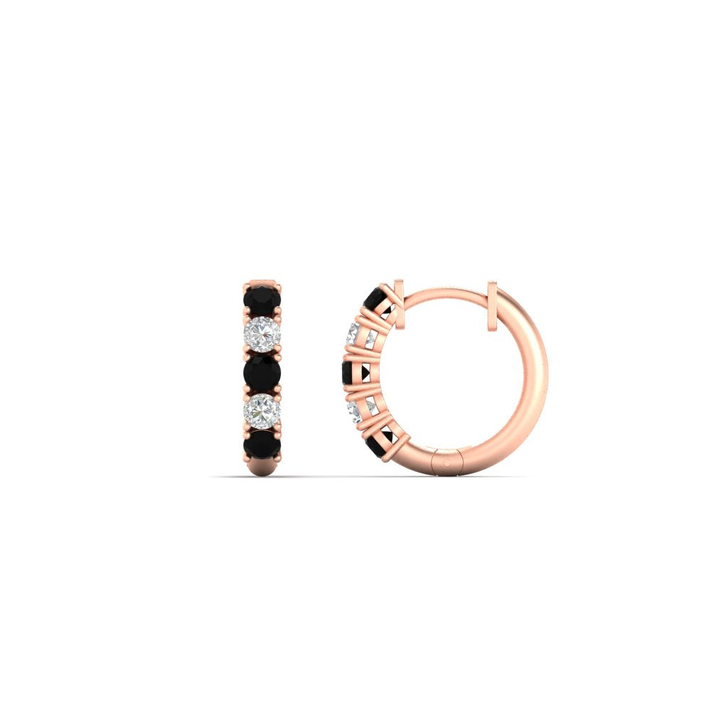 Stunning 5 Stone Huggie Hoops