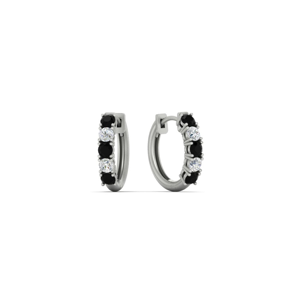 Stunning 5 Stone Huggie Hoops