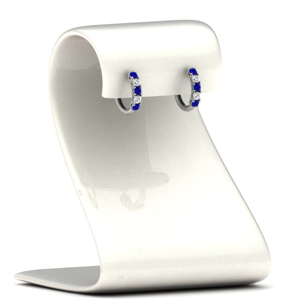 Stunning 5 Stone Huggie Hoops