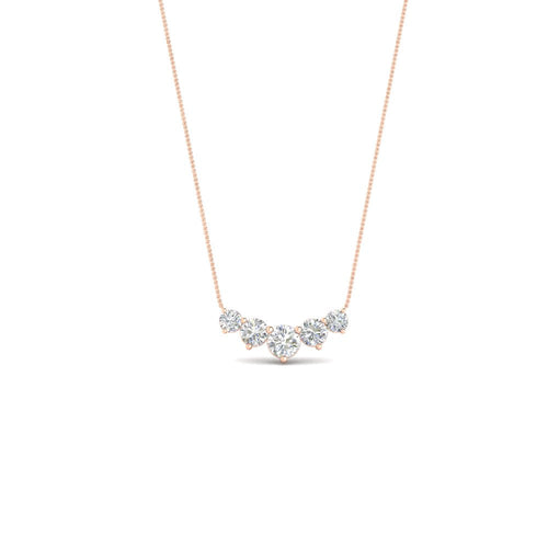 0.75 Carat Graduating Round Diamond Pendant