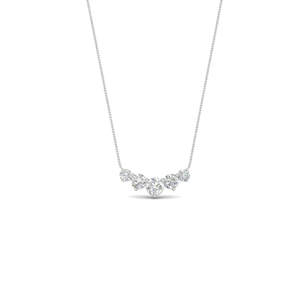 0.75 Carat Graduating Round Diamond Pendant