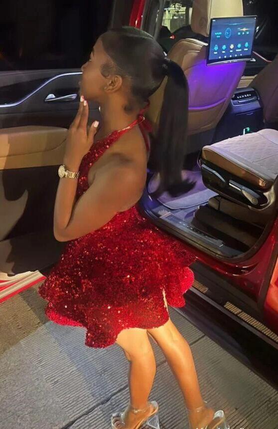 Burgundy sequin velvet short prom dress cocktail dress homecoming dress