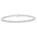 IGI Certified Diamond 14K White Gold Classic 7” Tennis Bracelet - Choice of Carat Weights