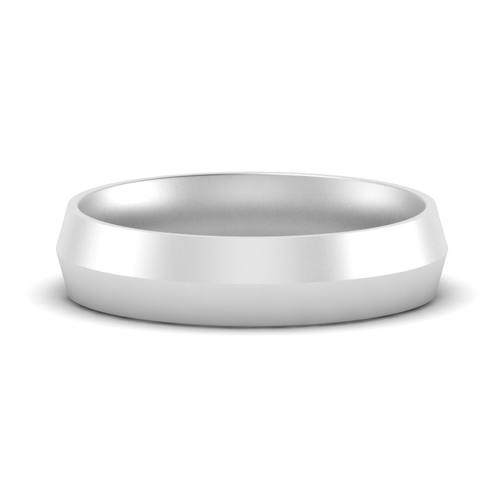 4 mm Comfort Fit Knife Edge Mens Band