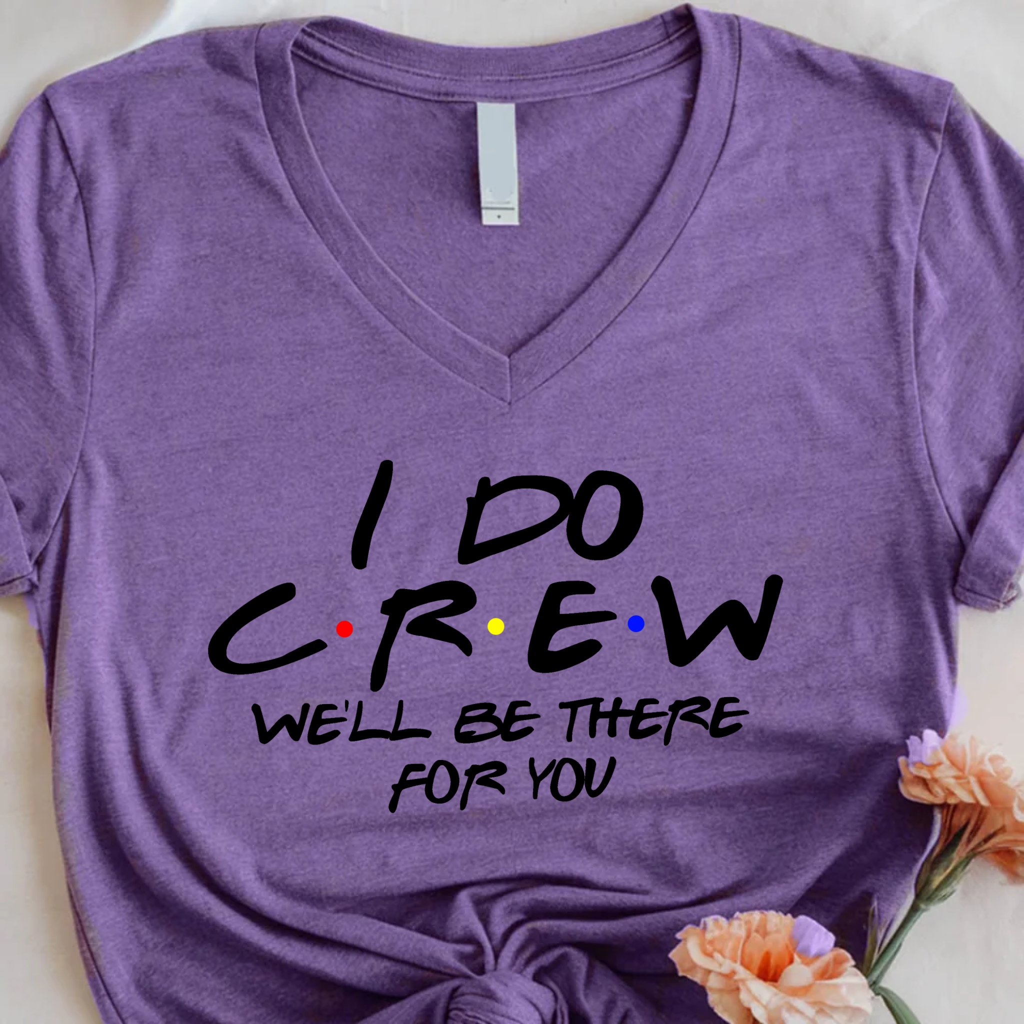 💎 Bachelorette Party Shirts Bride, I Do Crew V-Neck Tee 🍾