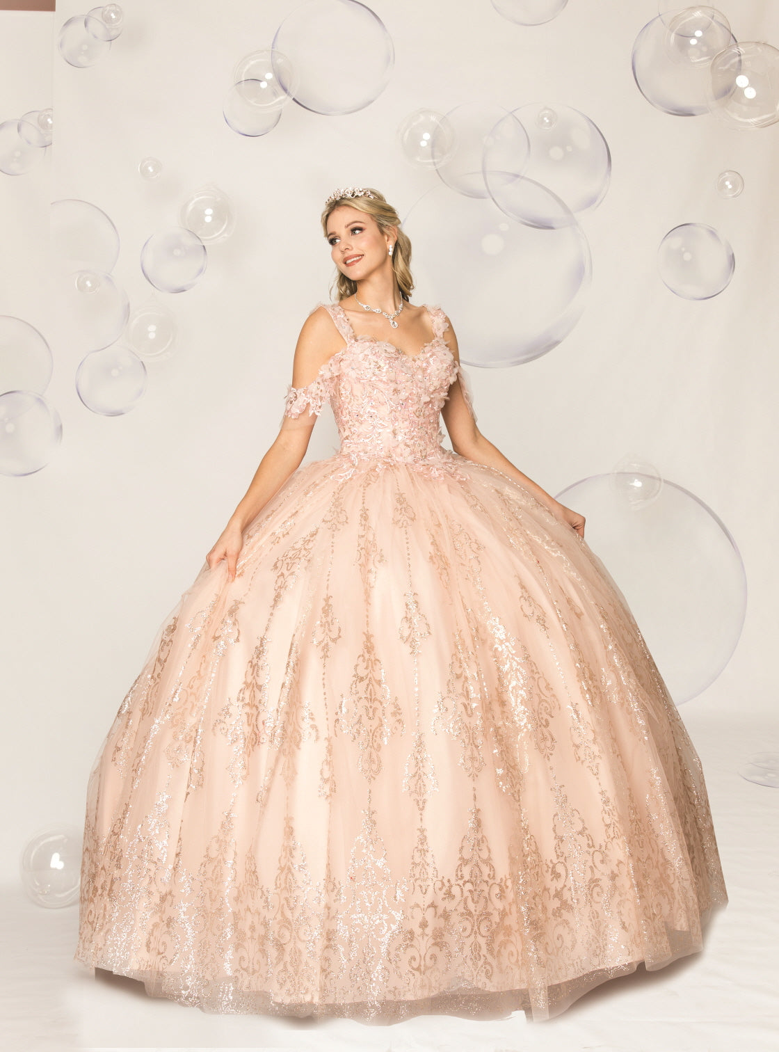 (LIVE 2) Elegant Quinceanera Dress with Tulle & Embroidery for Special Occasions - Beautiful & Versatile Design
