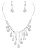 Rhinestone Bridal Evening Necklace Set