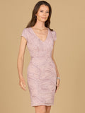 Cap Sleeve Cocktail Gown  - OUTLET