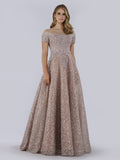 Lara 29765 - Sheer Off Shoulder Ball Gown