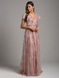 Lara 29966 - Lace, V-Neck Dress