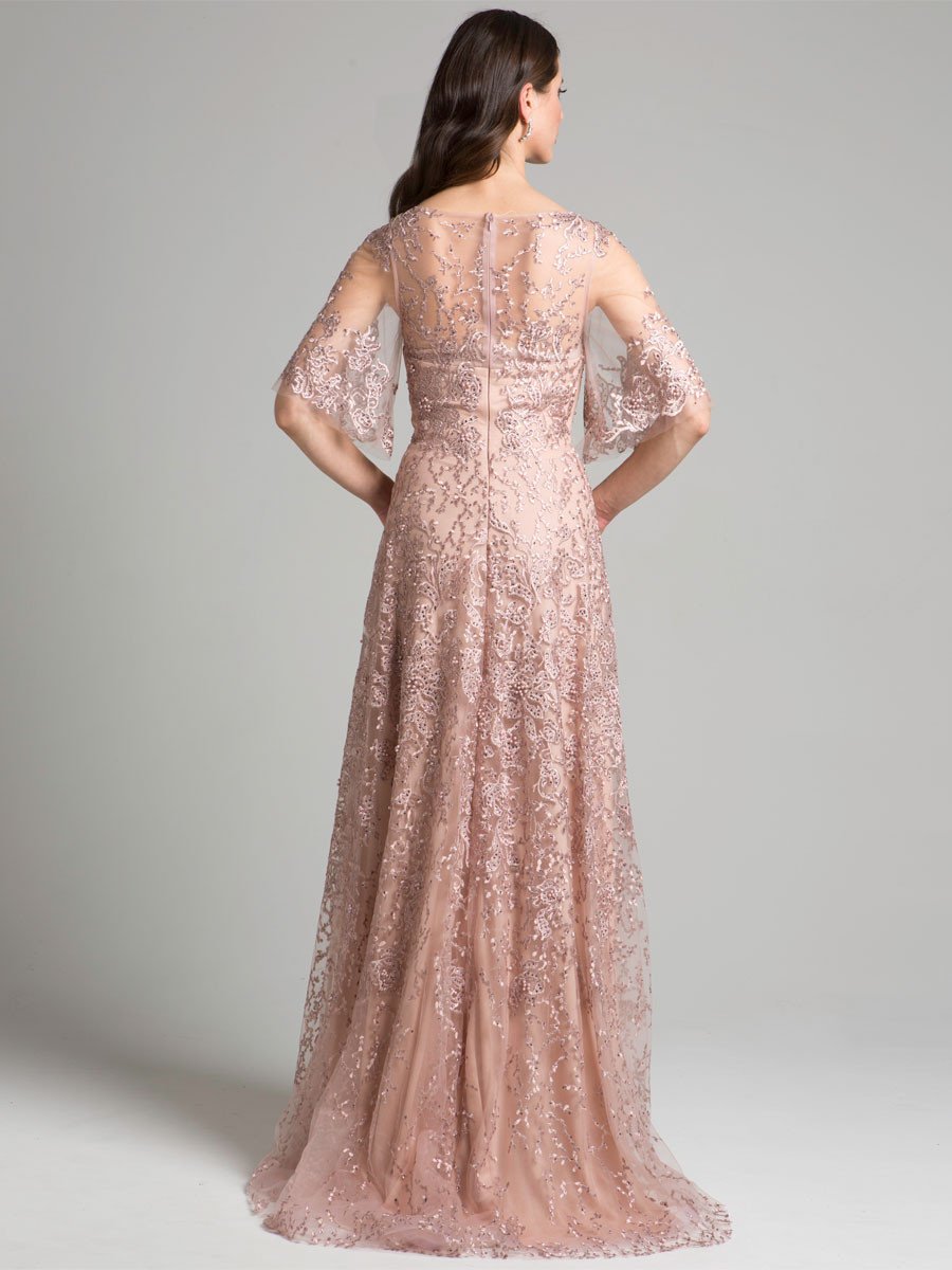 Lara 33277 - Cape Sleeve Mother's Gown