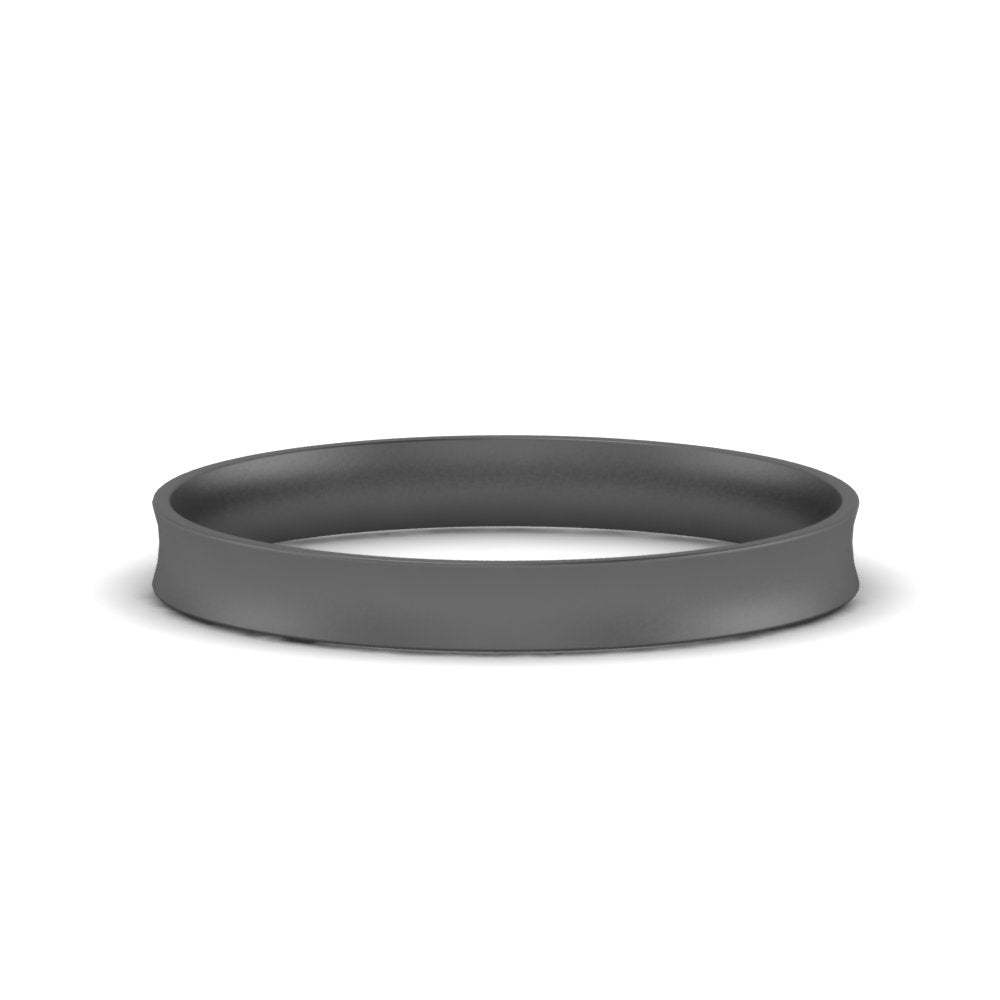 4 mm Comfort Fit Concave Mens Band
