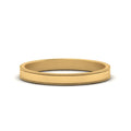 Flat Milgrain Mens Wedding Band