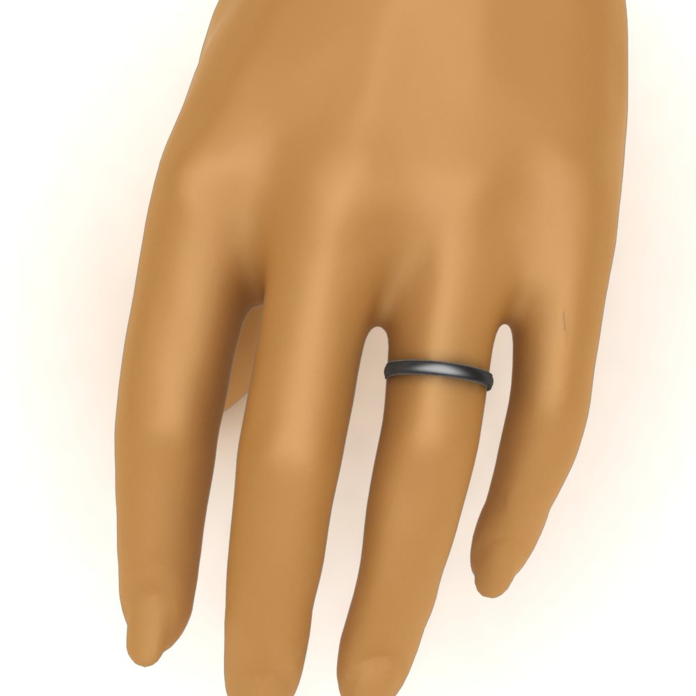 4 mm Milgrain Comfort Fit Mens Wedding Band