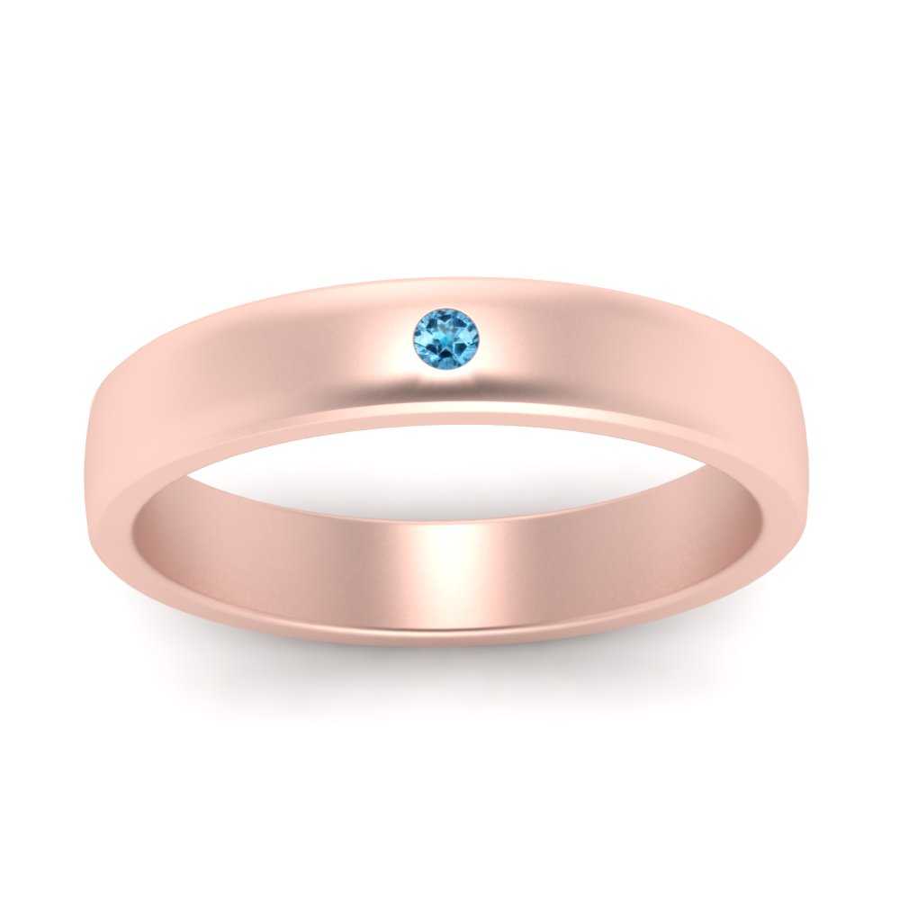 Round Diamond Classic Mens Band