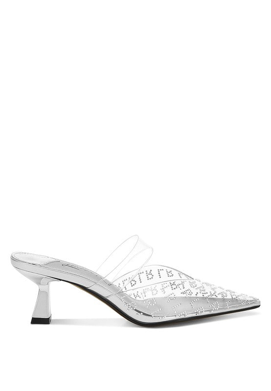 Holin Pointed Toe Kitten Heels