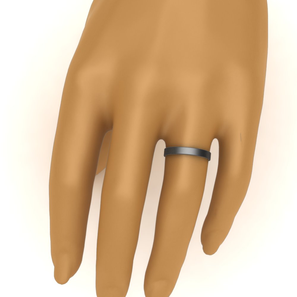 5 mm Flat Gold Wedding Band