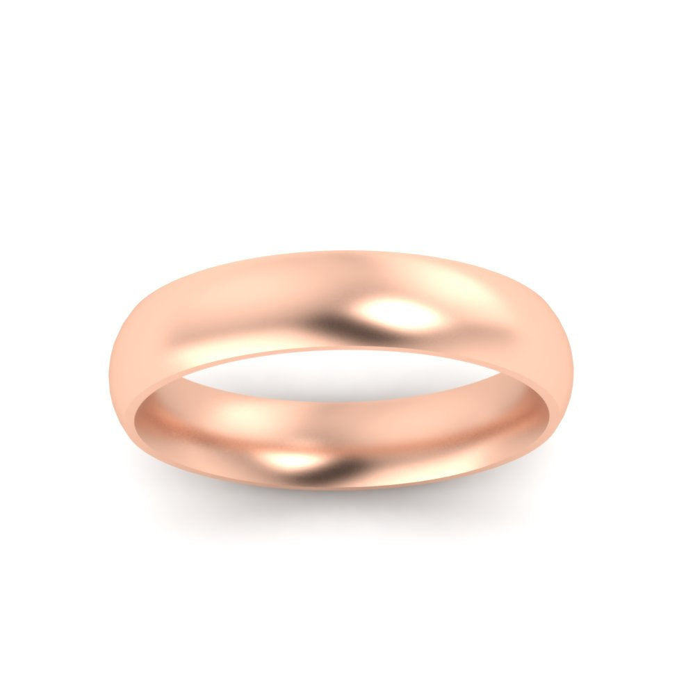 Minimalist 4mm Mens Wedding Band