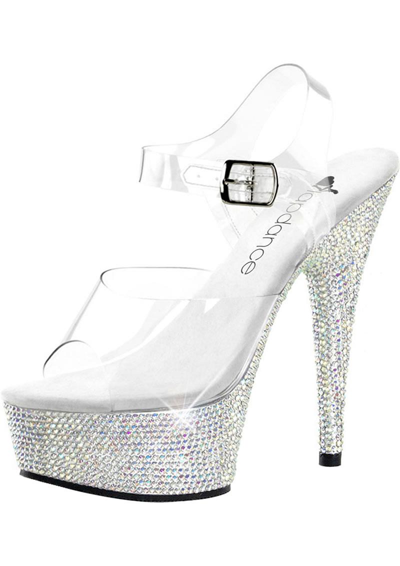 6in. Rhinestone Clear Strap