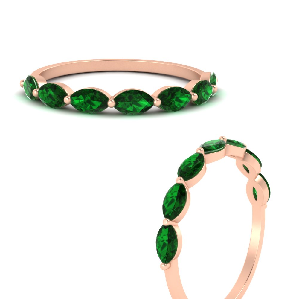 7 Stone Marquise East West 1 Carat Band