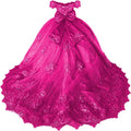 Girls Pageant Dress - Lace Crystal Off Shoulder Ball Gown | AURORE LUXURE