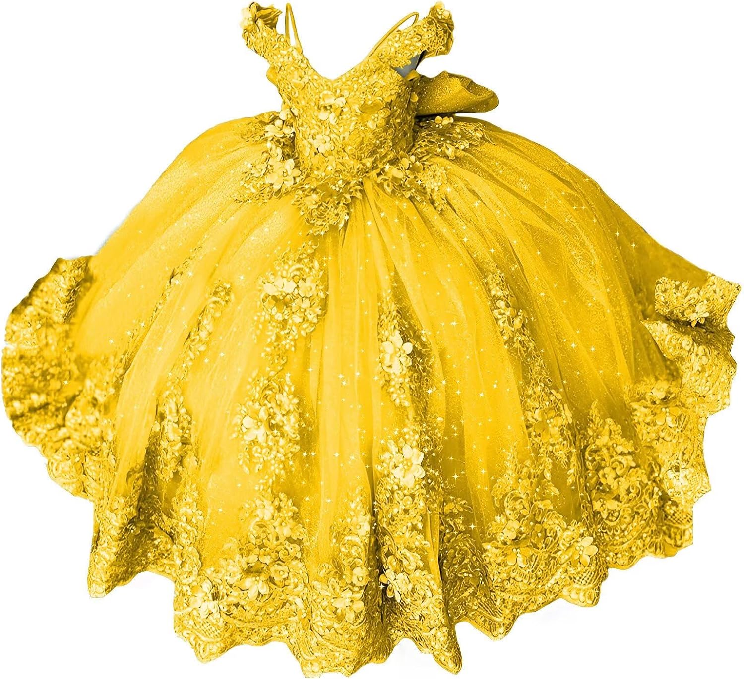 Girls Pageant Dress - Lace Crystal Off Shoulder Ball Gown | AURORE LUXURE