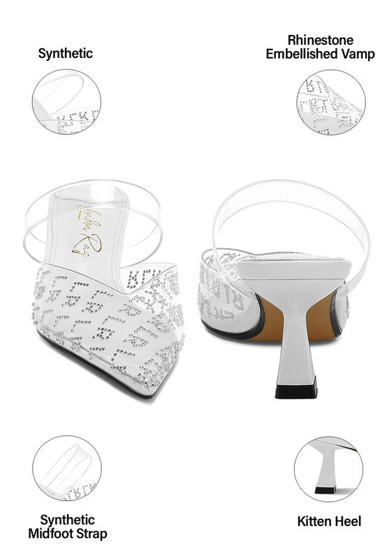 Holin Pointed Toe Kitten Heels