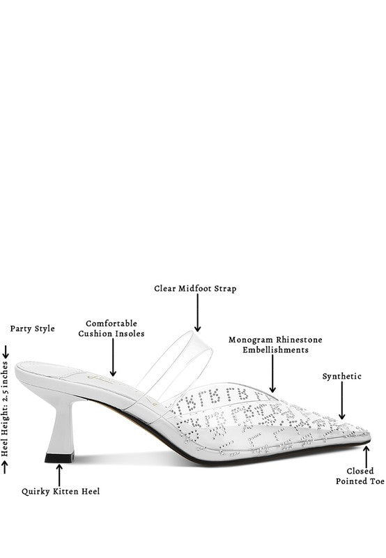 Holin Pointed Toe Kitten Heels