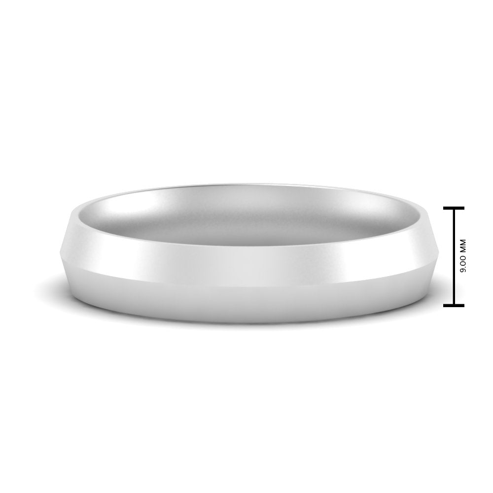 4 mm Comfort Fit Knife Edge Mens Band