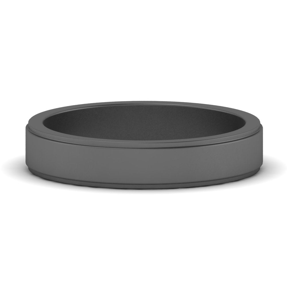 Simple Flat Wedding Band 4MM