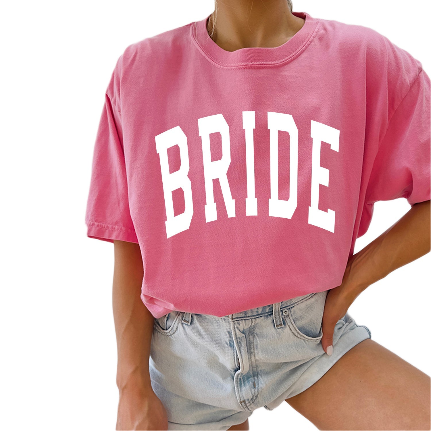 Bride Mrs Honeymoon Comfort Colors Garment Dyed T Shirt (condensed)