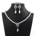 Rhinestones Crystals Pearls Bridal Jewelry Set