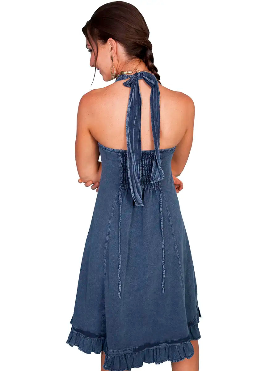 Scully Cantina Halter Top Dress (PSL-053) - Women's Sundress (Closeout)