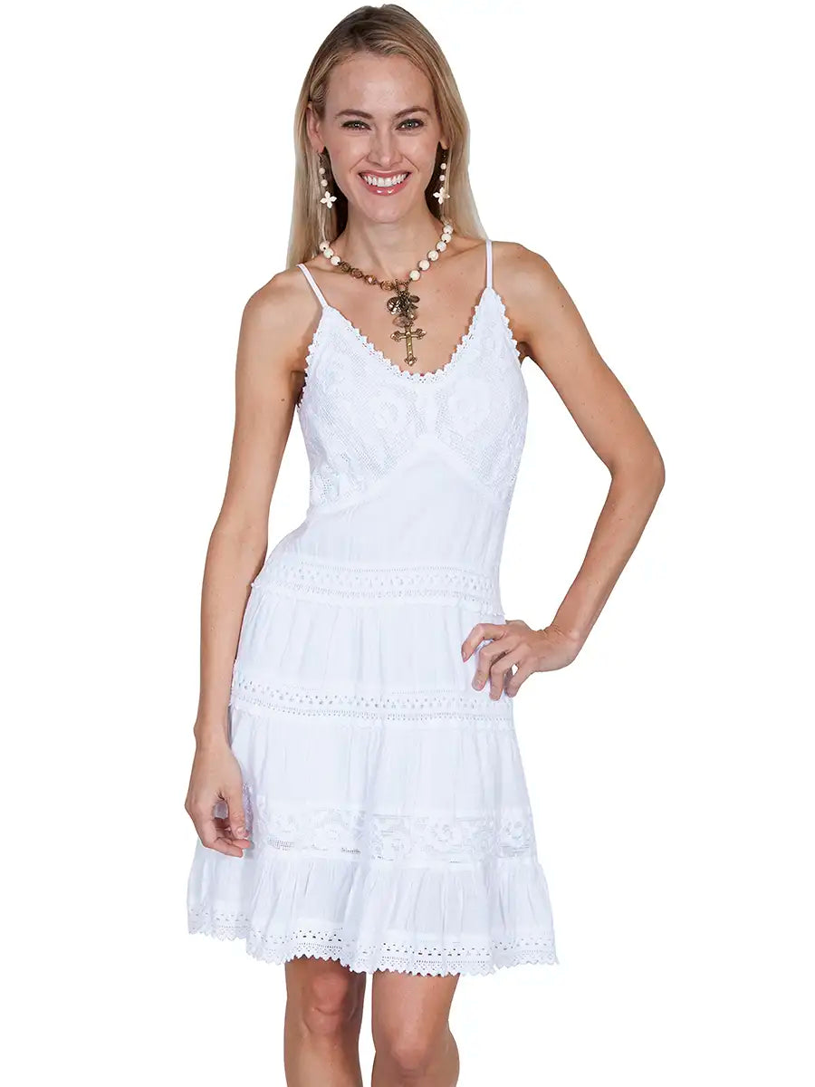 Scully Cantina Spaghetti Straps Dress (PSL-173) - Women's Sundress