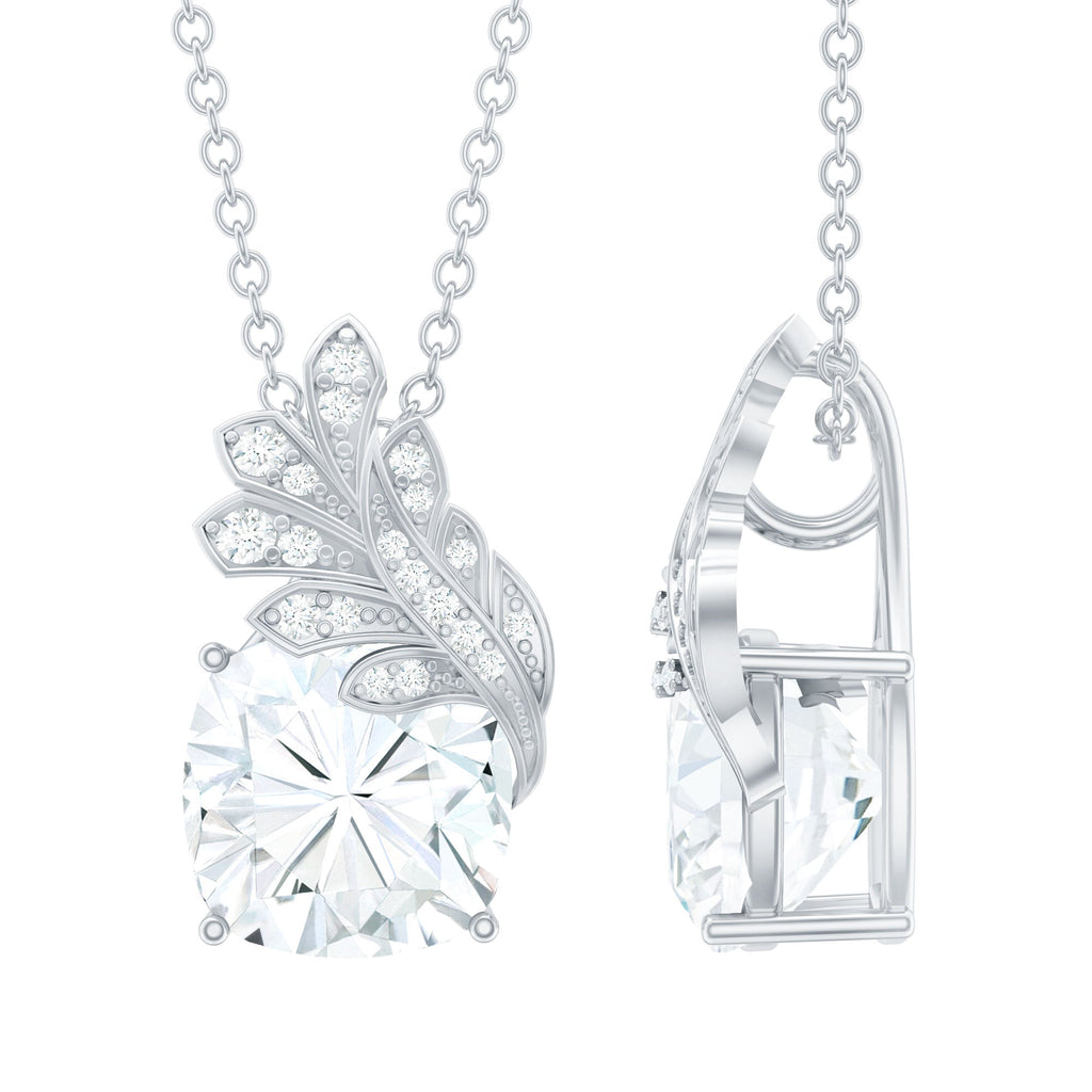 Nature Inspired Moissanite Designer Necklace for Wedding