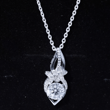 Certified Moissanite Designer Bridal Necklace For Wedding