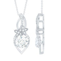 Certified Moissanite Designer Bridal Necklace For Wedding