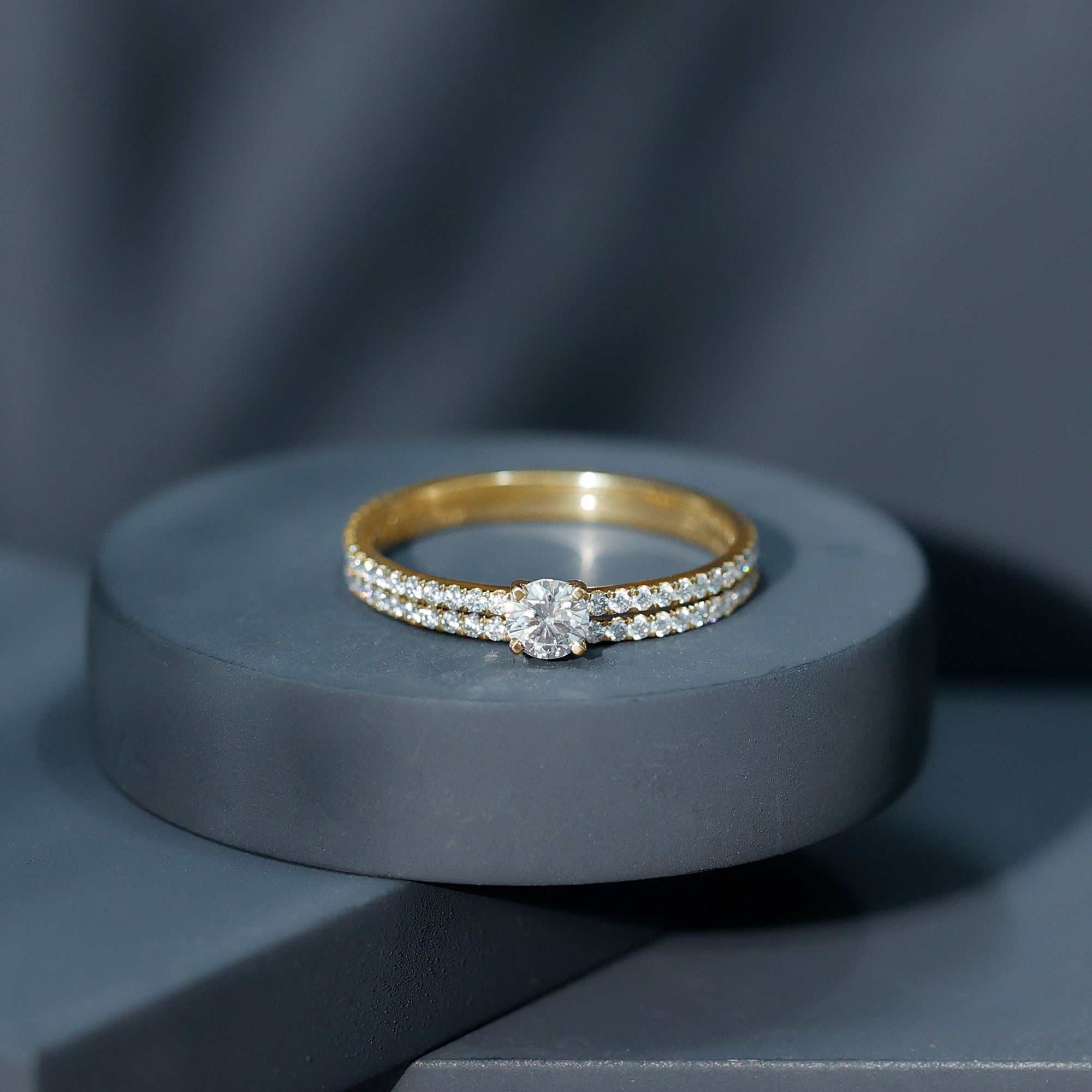 Certified Lab Created Diamond Wedding Ring Set For Bride