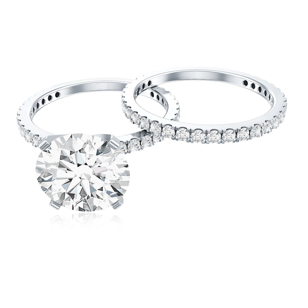 Lab Grown Diamond Wedding Ring Set with Certificate