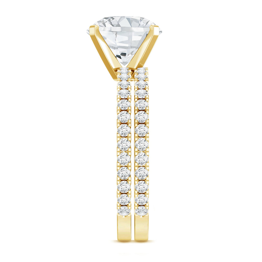 Lab Grown Diamond Wedding Ring Set with Certificate