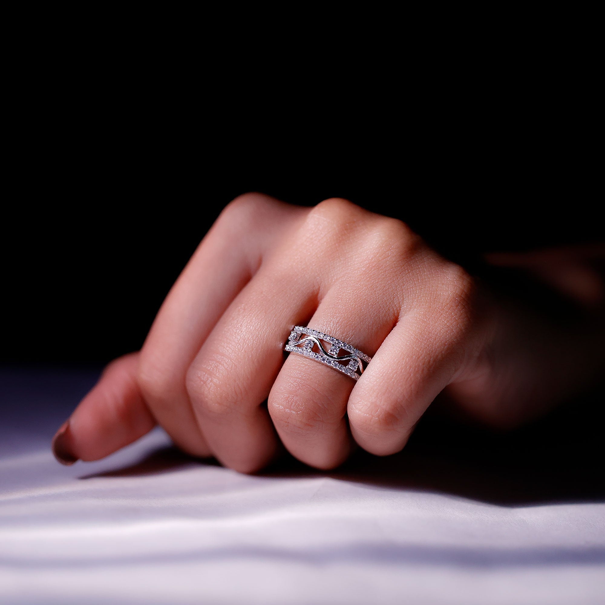 Womens Lab Created Diamond Wedding Band With Certificate