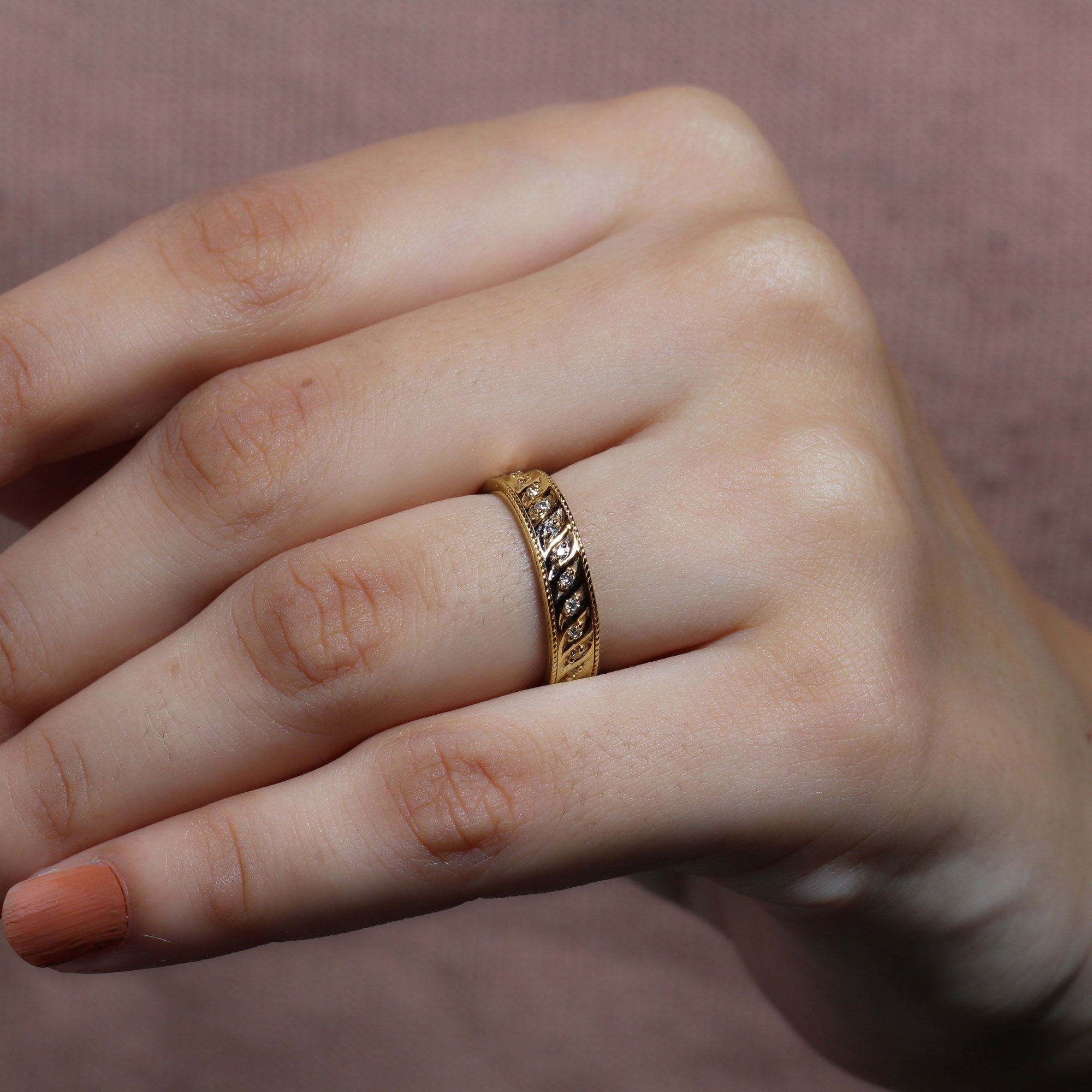 Lab Grown Diamond Designer Wedding Band Ring