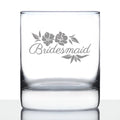 Bridesmaid Old Fashioned Rocks Glass - Bridesmaids Proposal Gifts - Unique Engraved Wedding Cup Gift