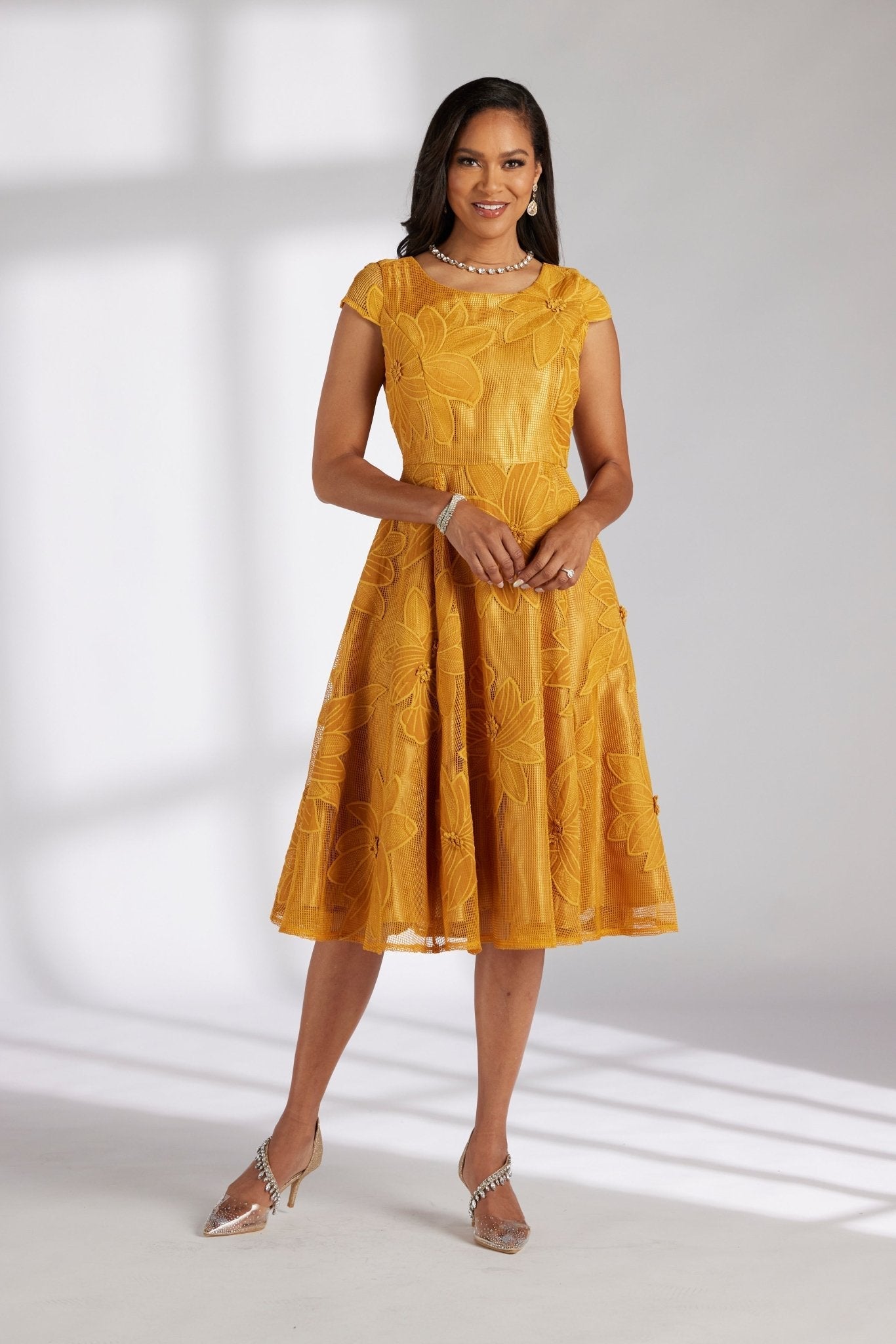 Embellished with Lace Jacket Dress by EY Boutique