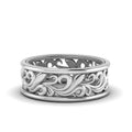 Antique Mens Wide Filigree Band