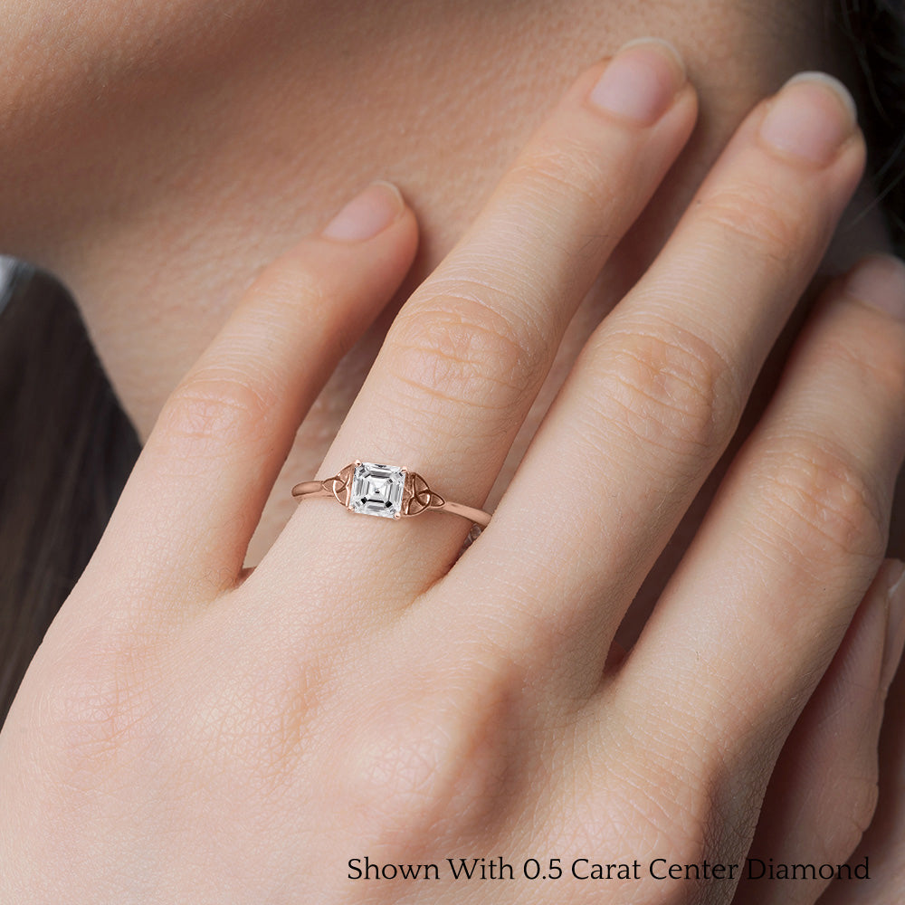 Celtic Solitaire Engagement Ring