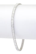Baguette CZ Tennis Bracelet Dainty Classic Bridal Gift