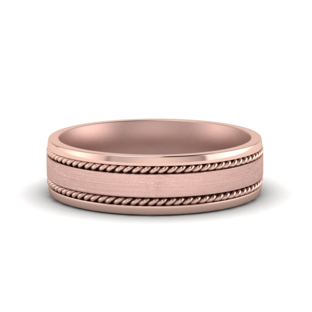 Braided Mens Wedding Ring